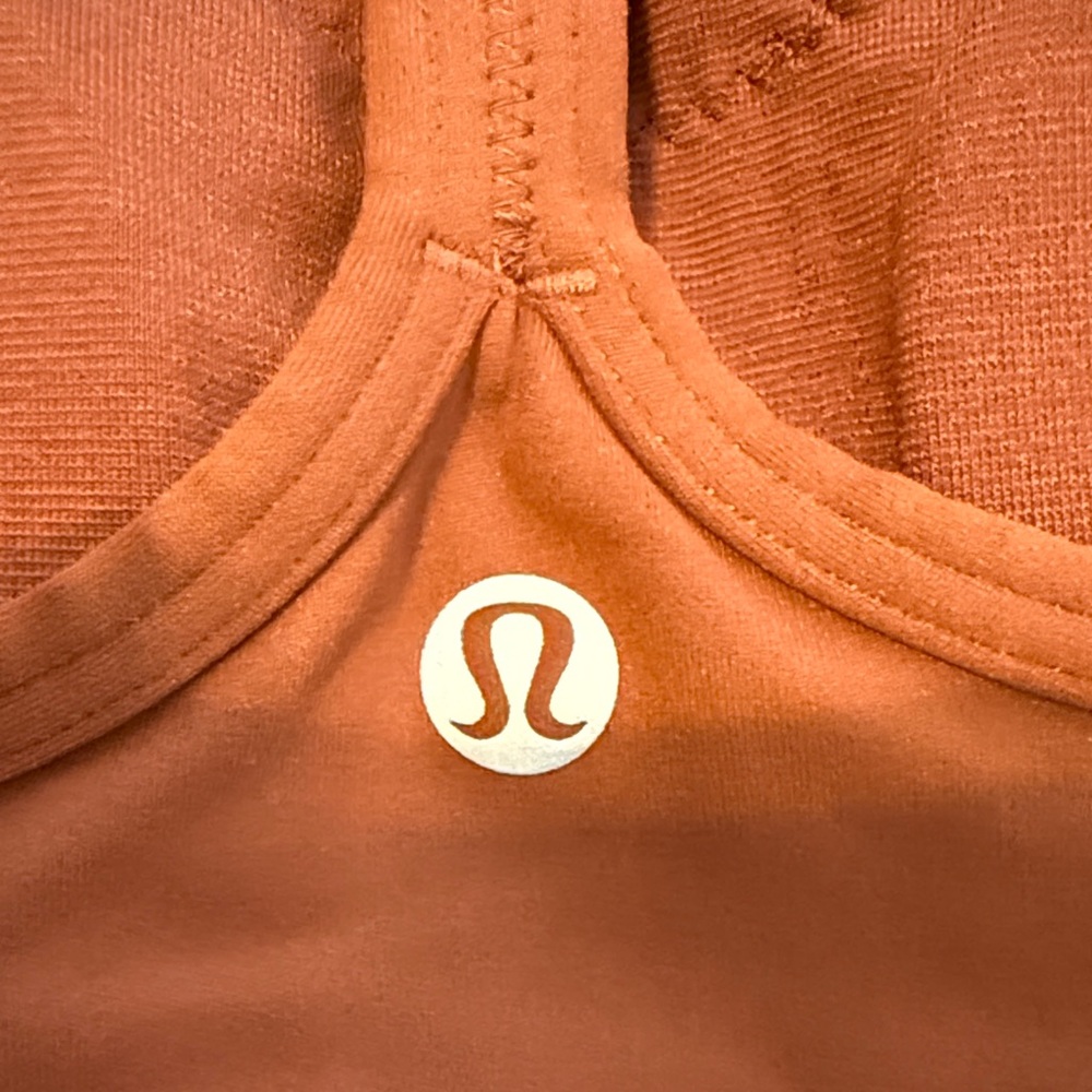 Lululemon Flow Wrap Front Rust Brown Strappy Crop… - image 4